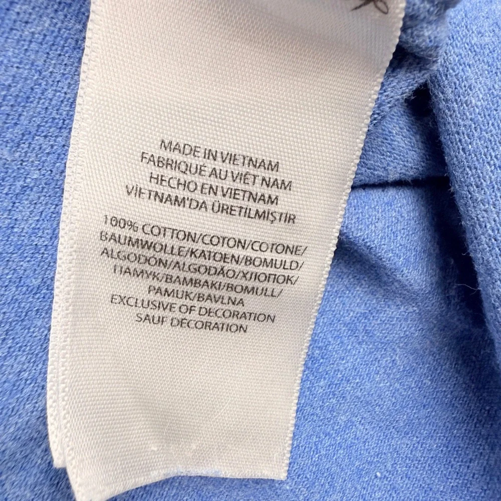 Polo Ralph Lauren Polo Mens 2XB Blue Short Sleeve Cotton Mesh Pony Logo Shirt